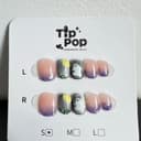 Moonlit Bunny Ombre press-on nail set on a TipPop Nails card